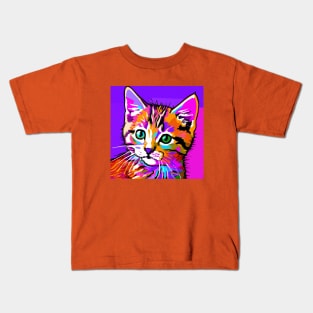 Pop Art Kitten Kids T-Shirt